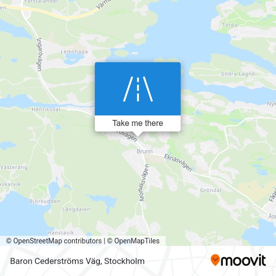 Baron Cederströms Väg map