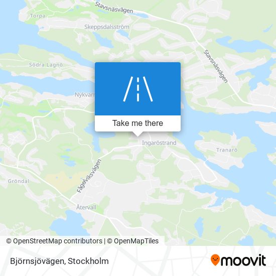 Björnsjövägen map