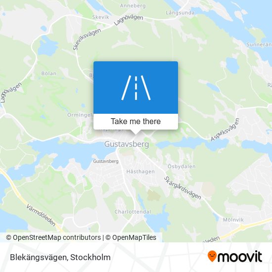 Blekängsvägen map