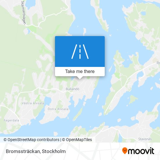 Bromssträckan map