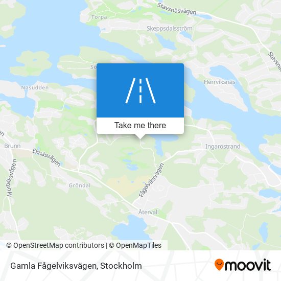 Gamla Fågelviksvägen map