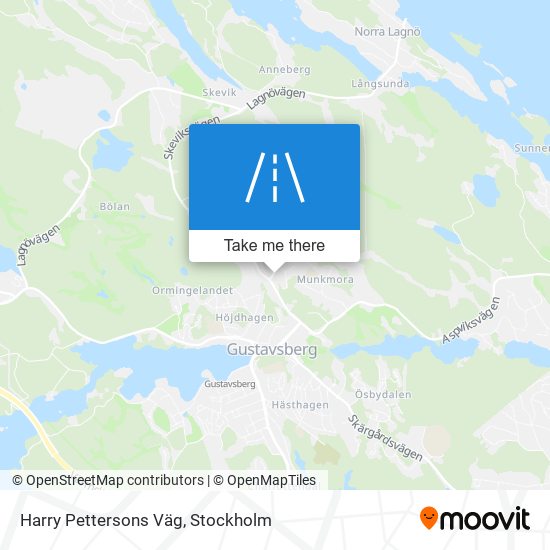 Harry Pettersons Väg map