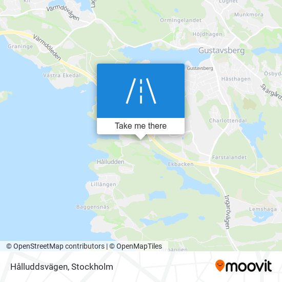 Hålluddsvägen map