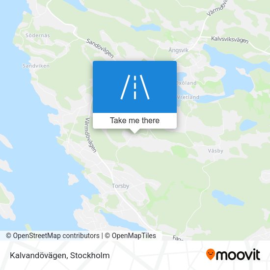 Kalvandövägen map