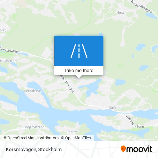 Korsmovägen map