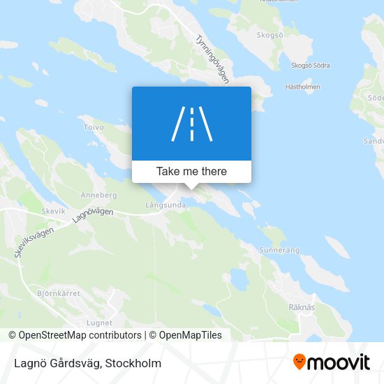Lagnö Gårdsväg map