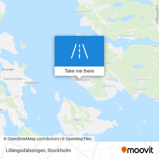 Lillängsdalsstigen map