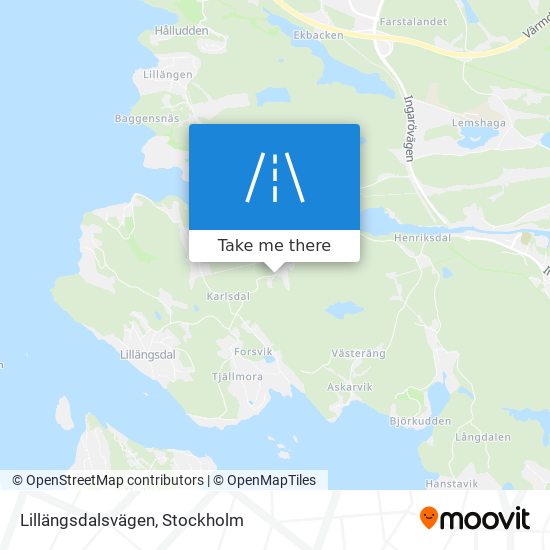 Lillängsdalsvägen map