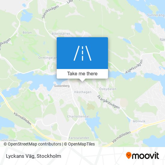 Lyckans Väg map