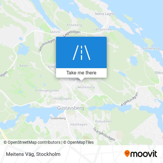 Meitens Väg map