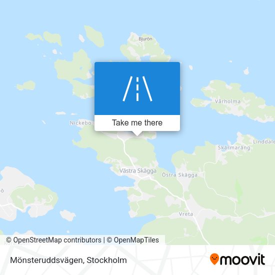 Mönsteruddsvägen map