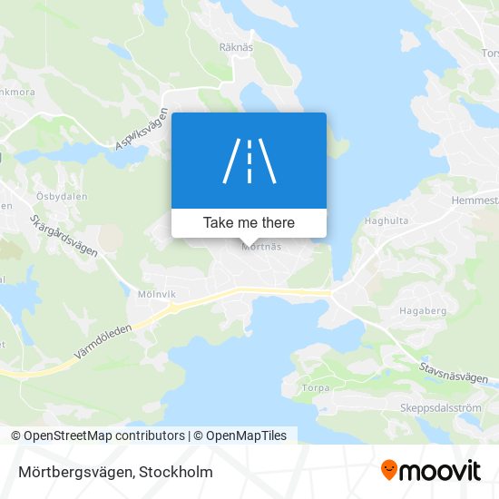 Mörtbergsvägen map