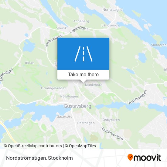 Nordströmstigen map