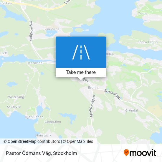 Pastor Ödmans Väg map