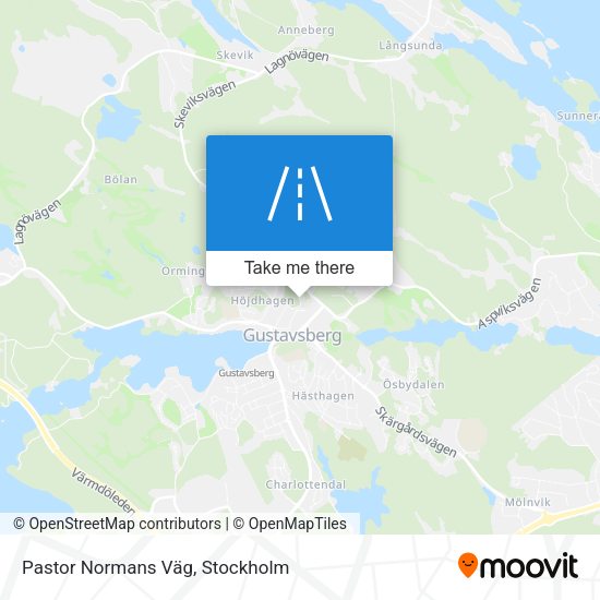 Pastor Normans Väg map