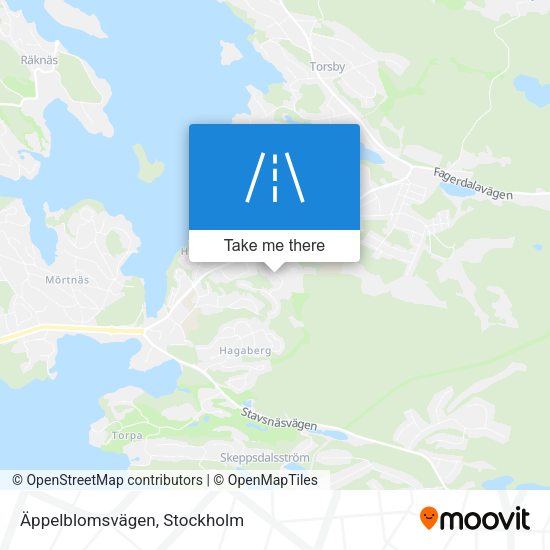 Äppelblomsvägen map