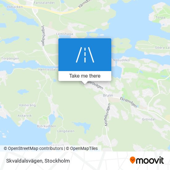 Skvaldalsvägen map