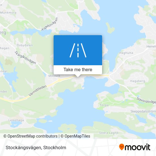 Stockängsvägen map