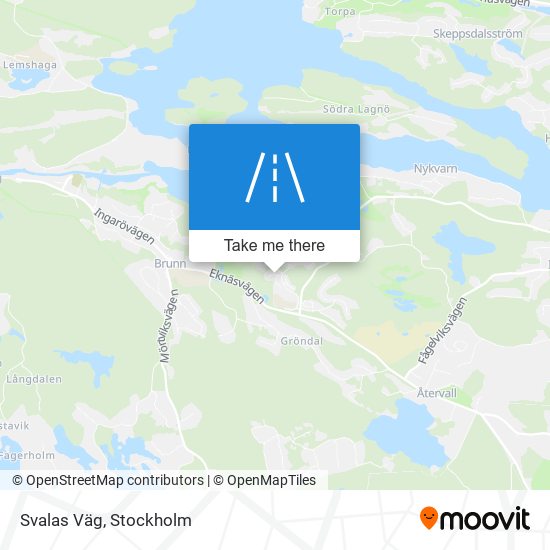 Svalas Väg map