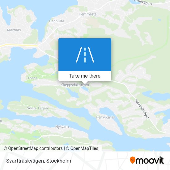 Svartträskvägen map
