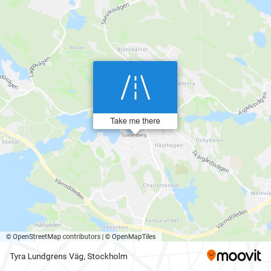 Tyra Lundgrens Väg map