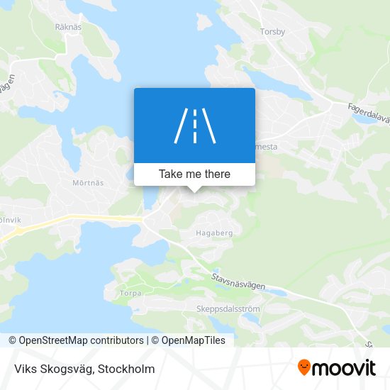 Viks Skogsväg map