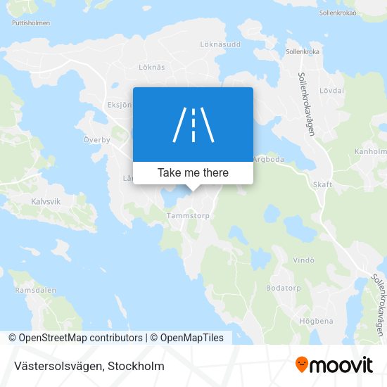Västersolsvägen map