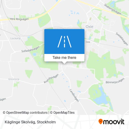 Käglinge Skolväg map