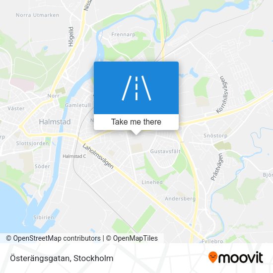 Österängsgatan map