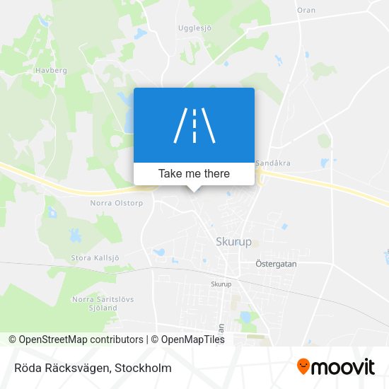 Röda Räcksvägen map