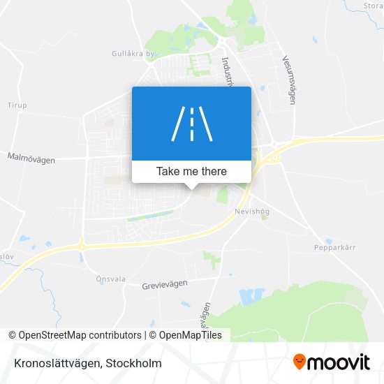 Kronoslättvägen map