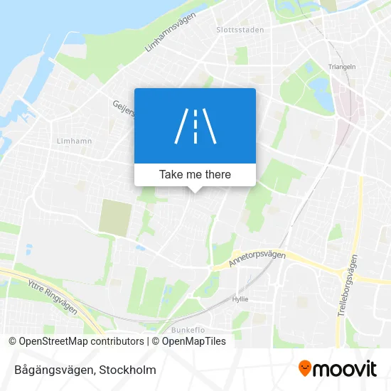 Bågängsvägen map