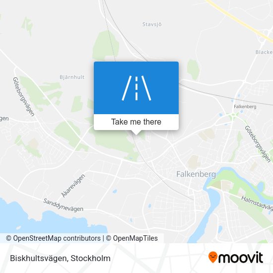 Biskhultsvägen map