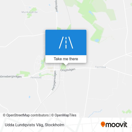 Udda Lundqvists Väg map