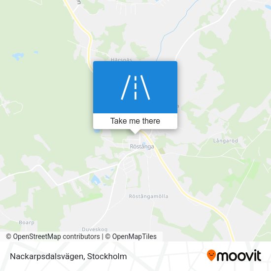 Nackarpsdalsvägen map