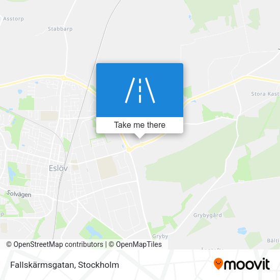 Fallskärmsgatan map