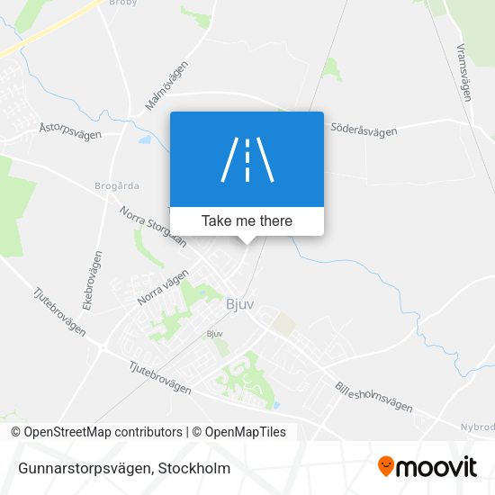 Gunnarstorpsvägen map