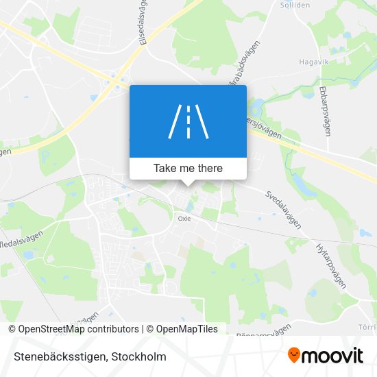 Stenebäcksstigen map