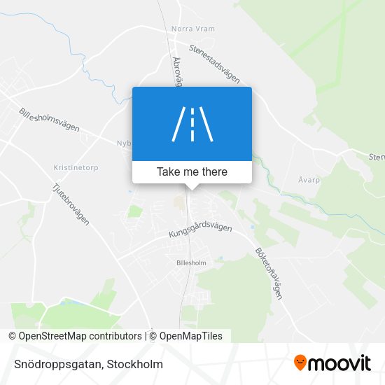 Snödroppsgatan map