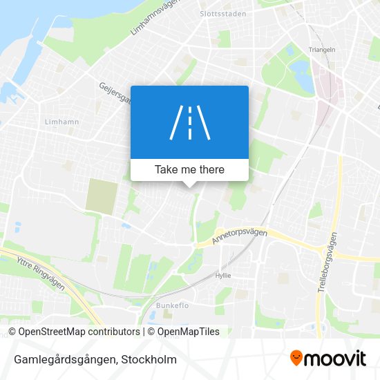 Gamlegårdsgången map