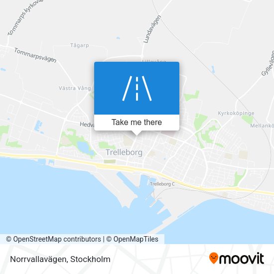 Norrvallavägen map