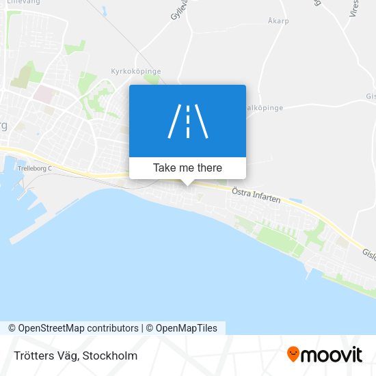 Trötters Väg map