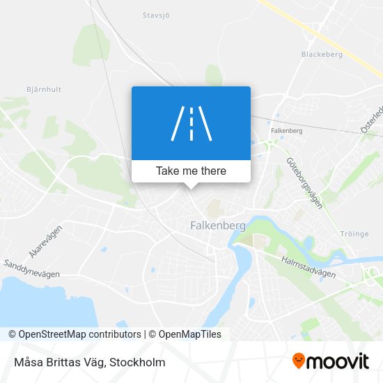 Måsa Brittas Väg map