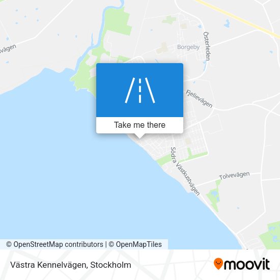 Västra Kennelvägen map