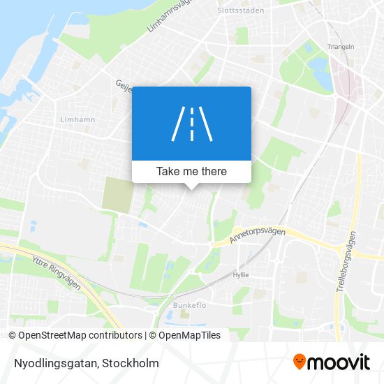 Nyodlingsgatan map