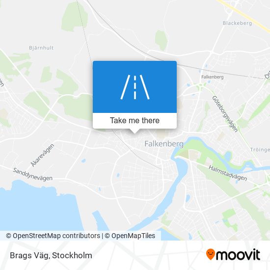 Brags Väg map