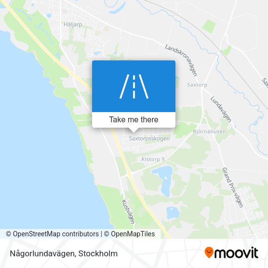 Någorlundavägen map