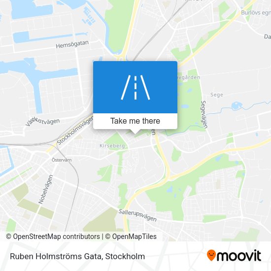 Ruben Holmströms Gata map