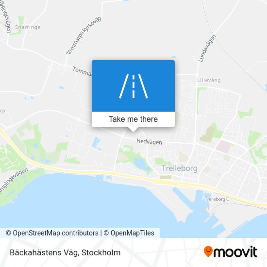 Bäckahästens Väg map