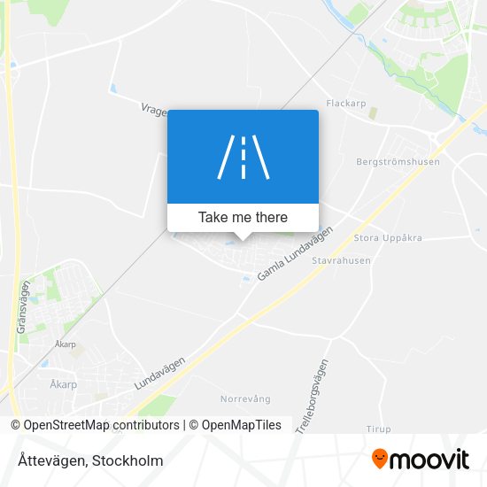Åttevägen map